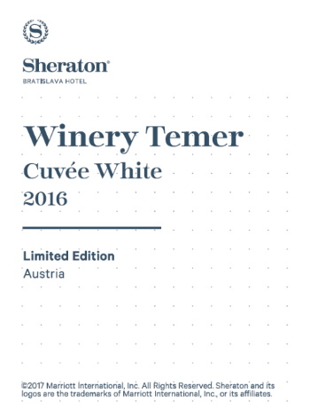 Sheraton Hotel Winery Temer Cuvée White 2016